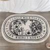 French Style Retro Floor Mat Non Slip Soft Area Rug For Bathroom Bedroom Living Room Home Decor