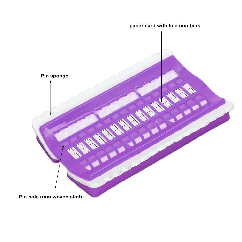 Plastic Embroidery Floss Organizer 4 Replaceable Cards Thread Holder  For Embroidery Projects