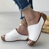 Летняя обувь Женские сандалии Большие размеры Классика Slip On Тапочки Женские туфли на танкетке Базовая обувь для женщин Zapatos De Mujer