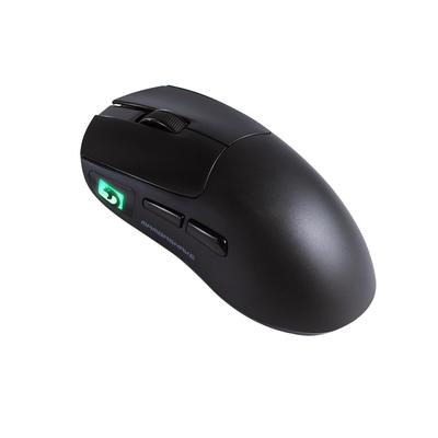 MAMBASNAKE M4 Беспроводная игровая и проводная игровая 3 PAW3311 для и офисного использования Черная мышь, Перезаряжаемая, Компактная, Сверхлегкая, Bluetooth, Мышь,