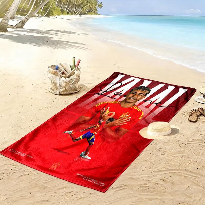 Lamine Yamal Hero Beach Towel, Large Soft Quick Dry Towel for Beach Camping Swimming