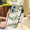 Dirt-resistant Durable Phone Case For Blackview A85 Phone Holder Anti-knock Wrist Strap Wristband Back Cover Ring Flower