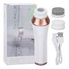 Electric Facial Cleaning Brush Vibrating Massage 3 Gears Waterproof Skin Care Exfoliating Brush