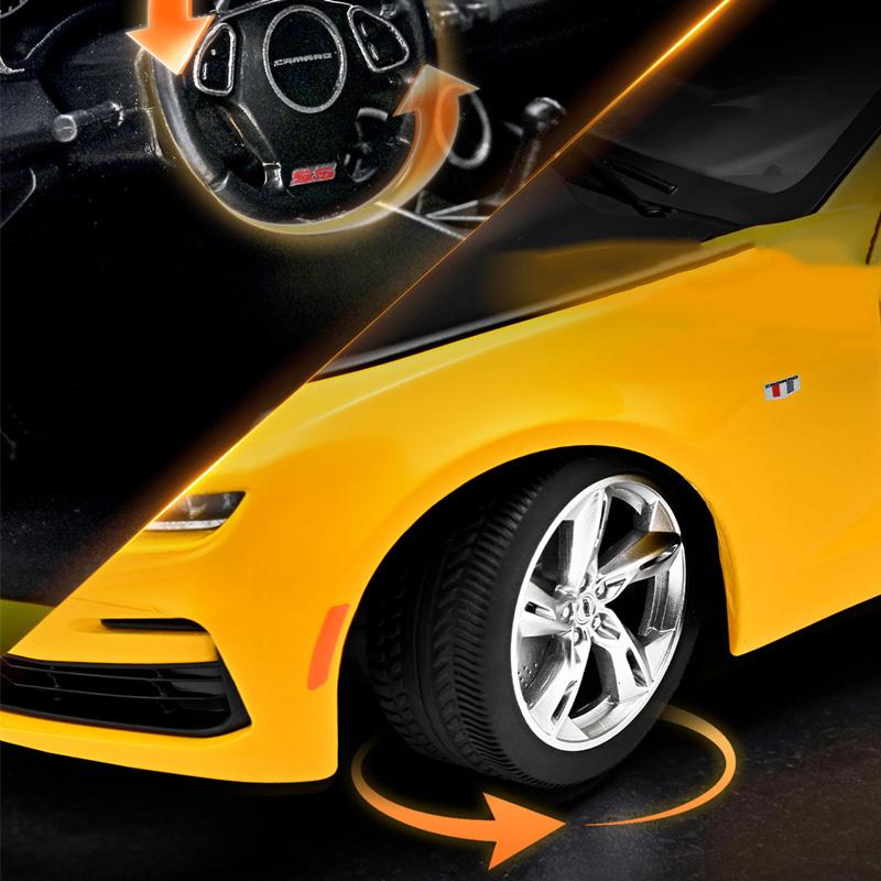 1:18 Chevrolet Camaro Alloy Sports Car Model Diecasts Metal Track Racing Vehicles Car Model Sound Light Simulation Kids Toy Gift