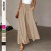 Women's Summer Wide-Leg Tie-Waist Commuter Pants