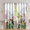 2 шт./комплект тропические леса цветы и растения пальма акварельный принт занавес гостиная шторы, люверсы сверху шторы гостиная