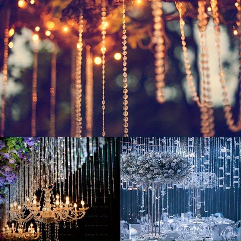 196.85 Inch  Artificial Imitation Pearl Beads Chain Garland Flowers for Wedding Bridal Bouquet Flower Decoration Wedding Party Jewelry Making