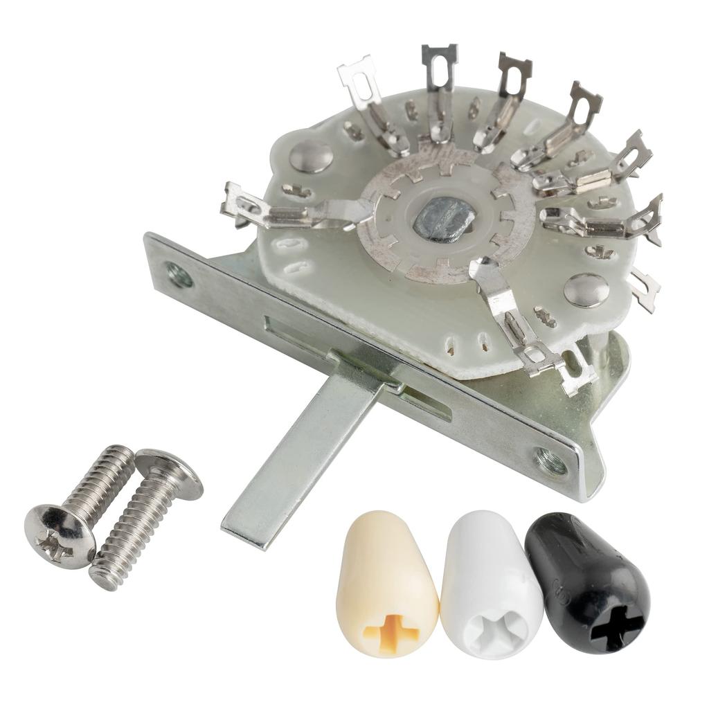 Musiclily Pro 3-Way Lever Switch, 4-Pin, 3-Contact Pickup Selector for Strat/Telecaster Electric Guitars