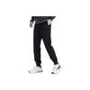 Li Ning Solid Color Casual Fleece Cuffed Knitted Sports Pants Men Pants Black AKLT553-4