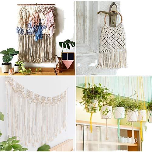 3 мм x 100 м Крученые Экологичные Хлопковые Макраме Шнуры для DIY Поделок и Домашнего Декора