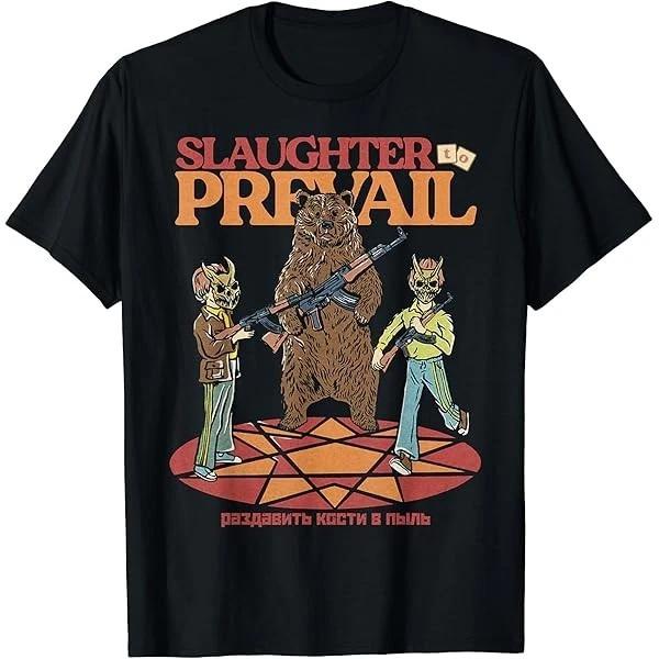 Футболка с туровым принтом группы Slaughter To Prevail Все размеры от S до 5XL 2F1685