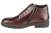 RIEKER Booties, Mens Brown Lace-up Shoes