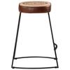 Bar Stool Set of 2 Dark Brown 40 x 29.5 x 53 cm