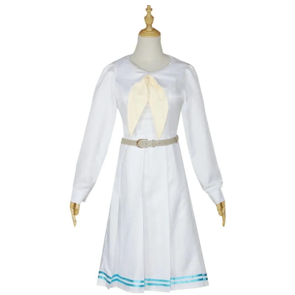 Anime Beastars White Rabbit Haru JK Uniform Dress White Dress Haru Cosplay Costume for Woman Girls Hallowmas Party Costume