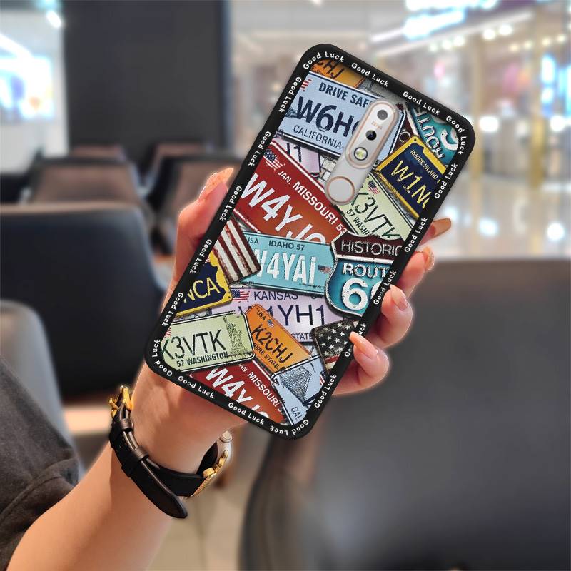 Милый чехол-накладка на телефон для Nokia 7.1 защитная крышка задняя крышка пыленепроницаемый противоударный водонепроницаемый силиконовый