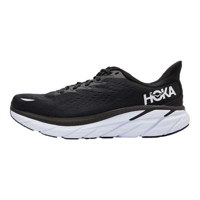 HOKA Clifton 8 2E Wide Черно-белые мужские кроссовки 1121374-BWHT
