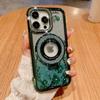 Роскошный Чехол для iPhone 15 'Водяной бриллиант. Секретный сад', Чехол-подставка с магнитным блеском для iPhone 14 Pro Max