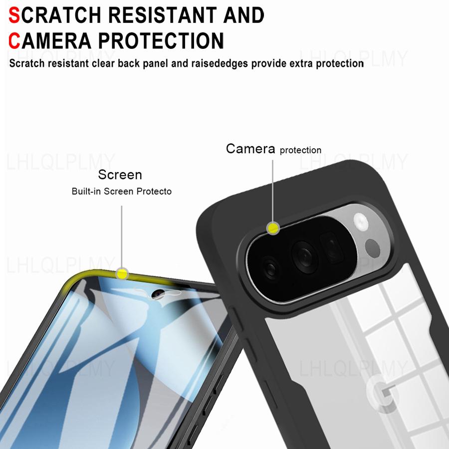 Защитный противоударный чехол с защитой спереди и сзади для Google Pixel 9 10 Pro XL 10A 6A, чехол на 360 градусов Pixel9 Pixel10