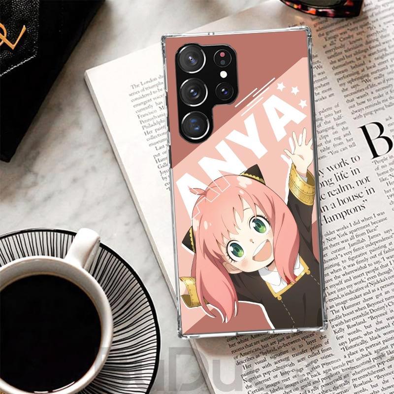 Чехол Anya из S-Spy Family для Samsung Galaxy S23 S22 S24 S25 Ultra S21 Plus S20 FE Чехол для телефона S10 + S10E S25U Печать Coque