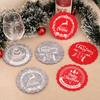 Felt Cloth Christmas Wine Coaster Tea Coaster Christmas Hotel Restaurant Home Decor Items