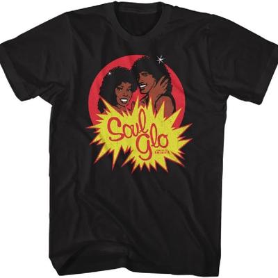 Футболка Прибытие в Америку Soul Glo Мужская Черная Футболка с Коротким Рукавом 80-е Фильмы Винтажный Стиль Графические Футболки