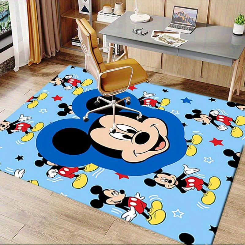 Office Rug Mickey Mouse, Cartoon theme 3D Printed Anti-Slip Rug-Machine Washable for Living Room