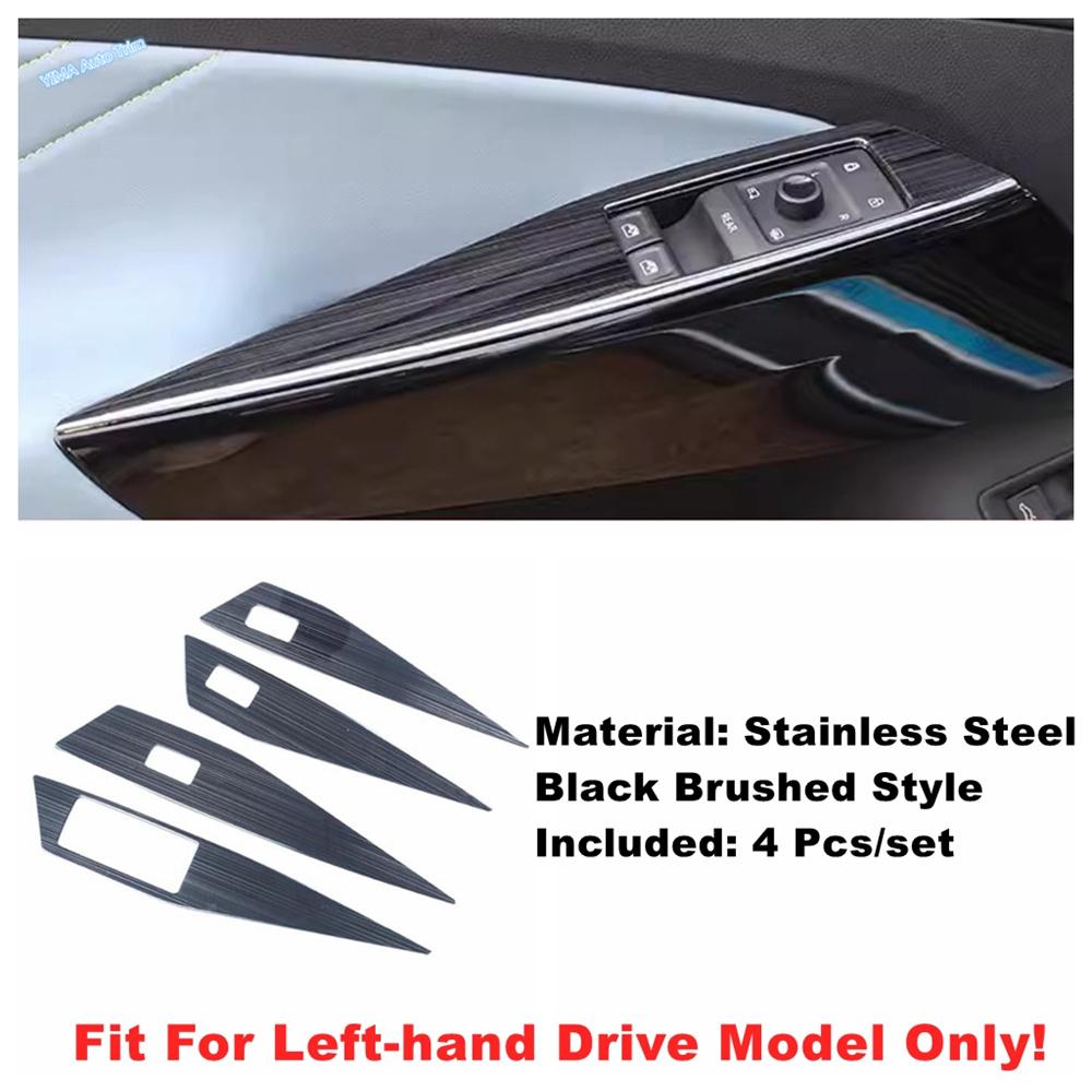 Car Door Handle Holder Window Lift Button Switch Decoration Panel Cover Trim For VW Volkswagen ID.4 ID4 - 2025 Accessories