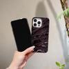 3D Гальванизированный Чехол с Текстурой Морщин для iPhone 16 Pro Max, Совместим с Apple 15/14/13, Премиальное Ощущение