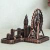 Metal London Eye Big Ben Tower Bridge Vintage Miniatures Statue Sculpture  Paris Tourist Souvenirs
