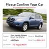 For Toyota RAV4 2006~2012 XA30 Door Handle Cover Trim Set 2007 2008 2009 2010 2011 Car Covers Accessories Stickers Car Styling