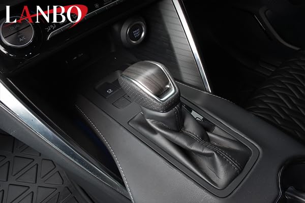 BMW Japan LANBO Shift Knob with Lock Gray for Button, Wood, Harrier/RAV4