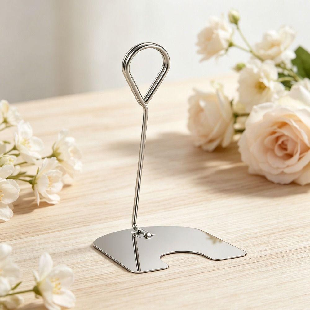 Metal Wire Clip Name Card Holder Multi-Use Price Display Stand Premium Table Number Holder