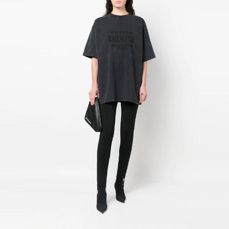 Balenciaga T Shirt Women's Black 641655TMVH81055