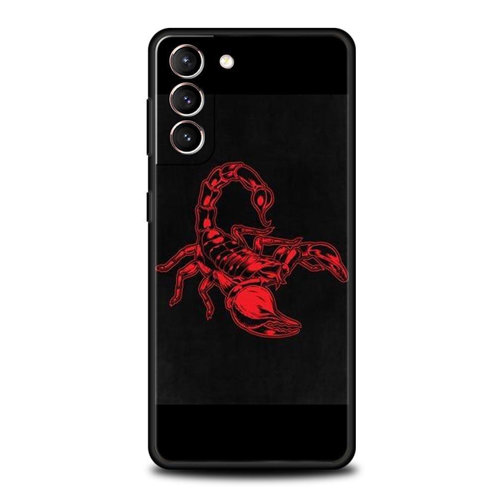 Мультяшный чехол-скорпион для Samsung Galaxy S26 Ultra S25 Plus S24 FE S23 S22 5G S21 S20 Черный Мягкий