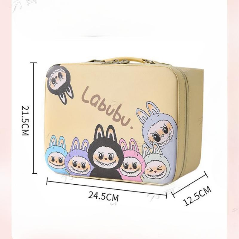 Children's Travel Makeup Bag, Cartoon Large-capacity Storage Box, Suitcase, Waterproof Makeup Case