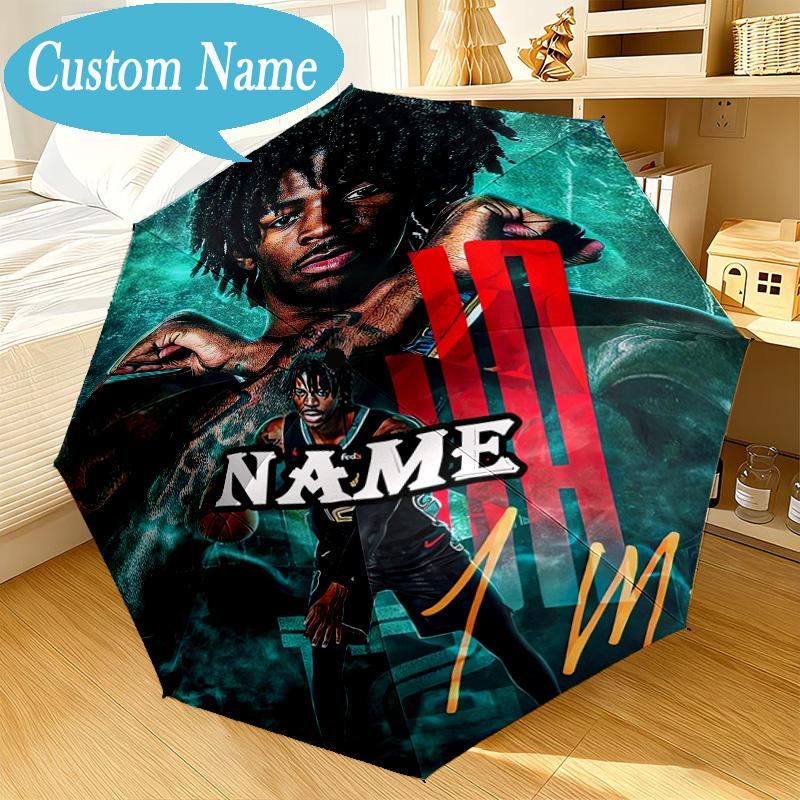 Custom Name Umbrella Star Player Celebration Umbrella 8-Frame for Travel, Camping, Casual Lightweight Portable, Essential for Family Gifts