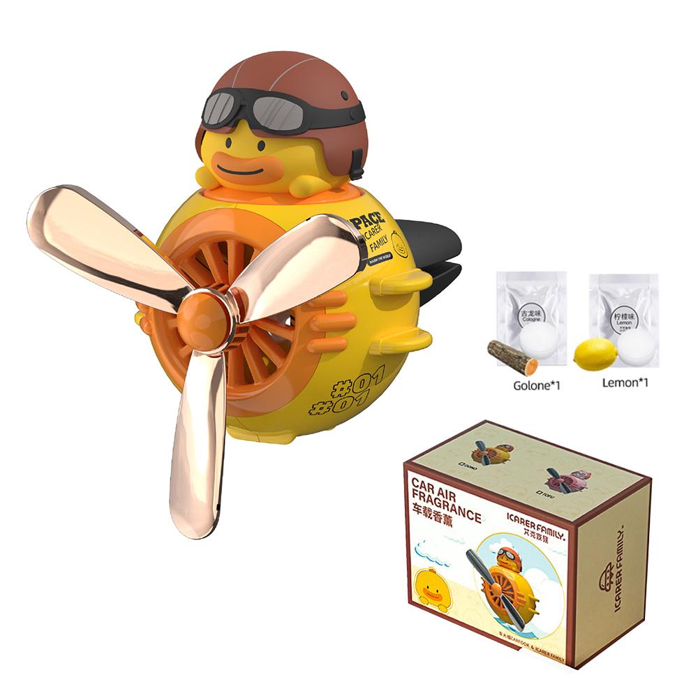 Автомобильный освежитель воздуха Duck Pilot Vent, диффузор для духов, вращающийся пропеллер, воздухозаборник, аромат, милый мультяшный декор, авто