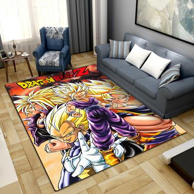 Ковер с рисунком из аниме Dragon Ball для гостиной, спальни, домашнего декора, крутой коврик с изображением из фильма, напольный коврик -LXR3