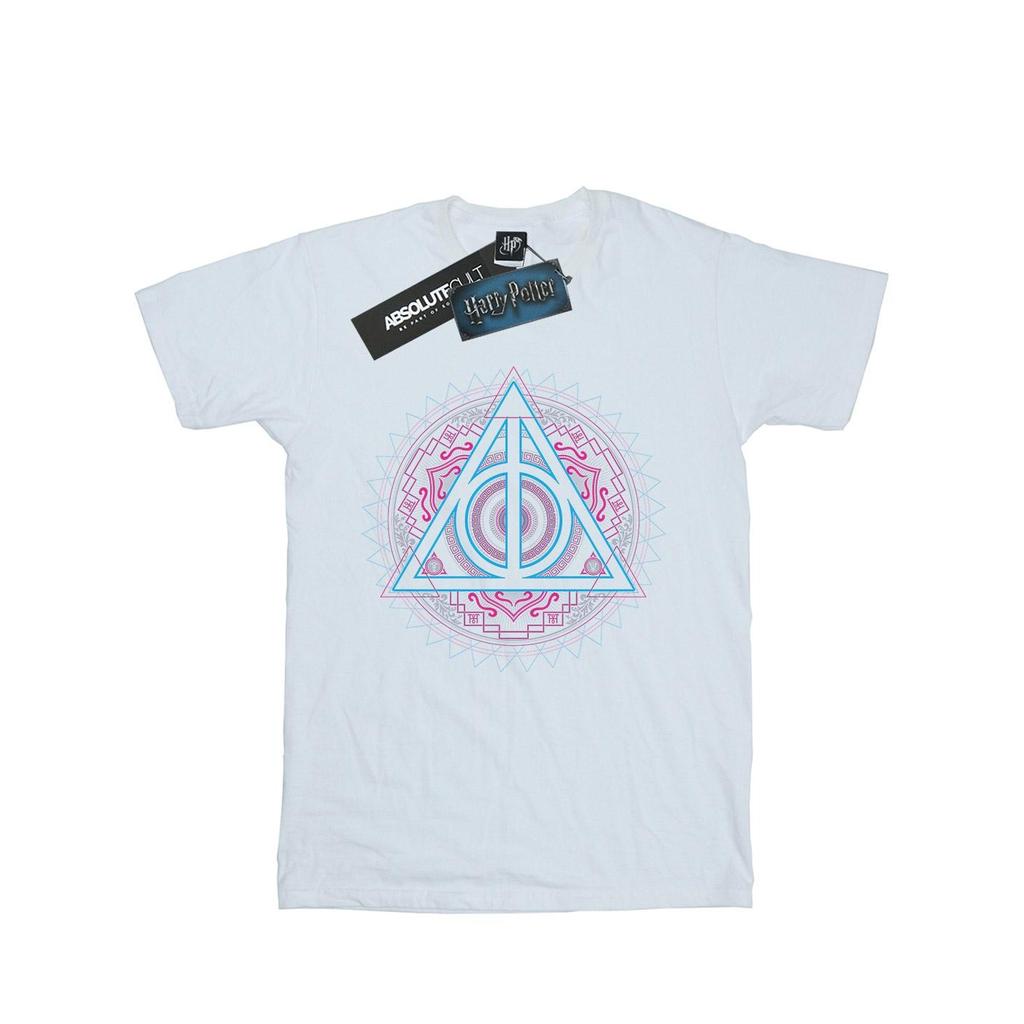 Harry Potter Mens Neon Deathly Hallows T-Shirt