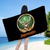 Модные напитки J-Jagermeister Микрофибра Печатное Пляжное полотенце Альпинизм Йога Пляж Плавание Бег Впитывающее Мягкое полотенце