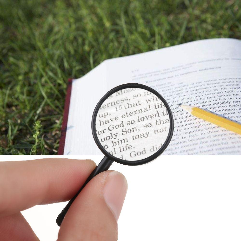 Plastic 25mm Insect viewer Hand Held Magnifier  5X Magnifying Jewelry Loupe Reading Glass Lens