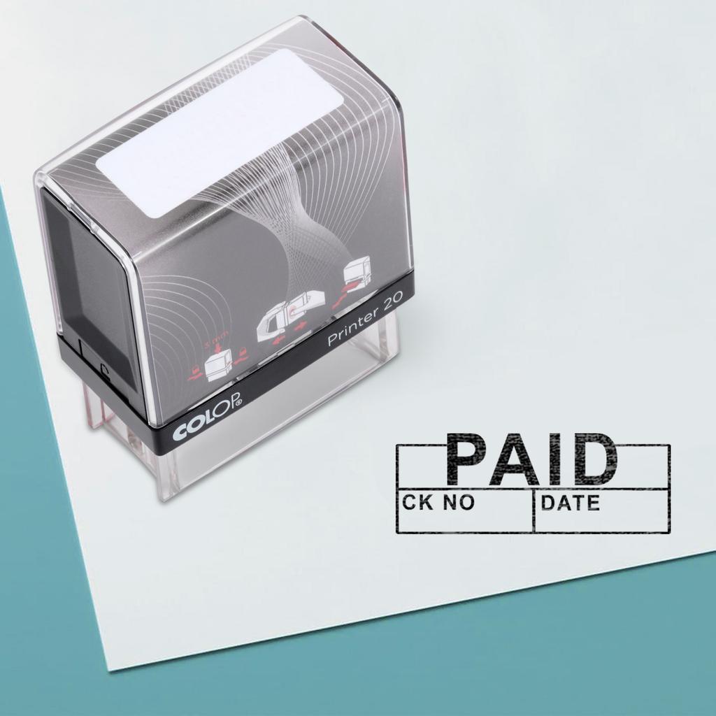 ОПЛАЧЕННЫЙ Самостоятельный резиновый штамп Custom Colop Office Stationery P20 Mini Stamper