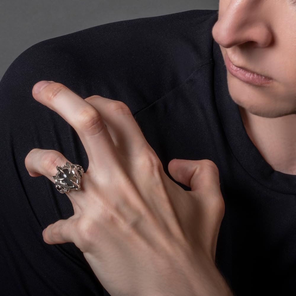 Artemis Classic Dragon Claw Free Size Silver Brand 925 Silver Ring Ring, (ac-acr0234), Men's Accessory, Jewelry,