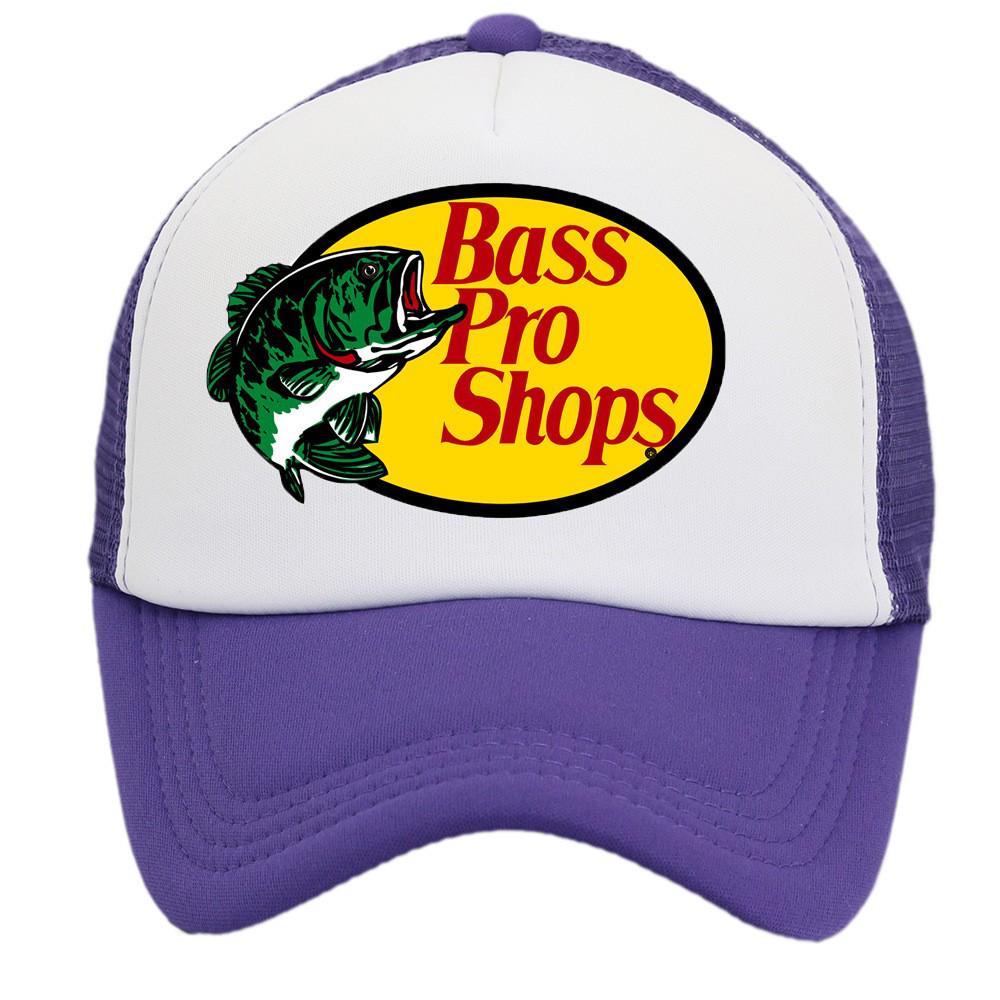 Европейско-американская бейсболка с принтом от Bass Pro Shops для активного отдыха и рыбалки