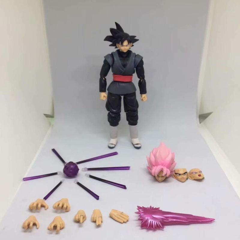 Подвижные Фигурки Super Saiyan God Красные Волосы Гоку Гоку Черный Розе Замасу Со Сменными Частями