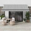VidaXL Manual Retractable Awning with LED Anthracite White 400x300 Cm, Awning, Door Awning, Garden Awning, Awning, 3310231