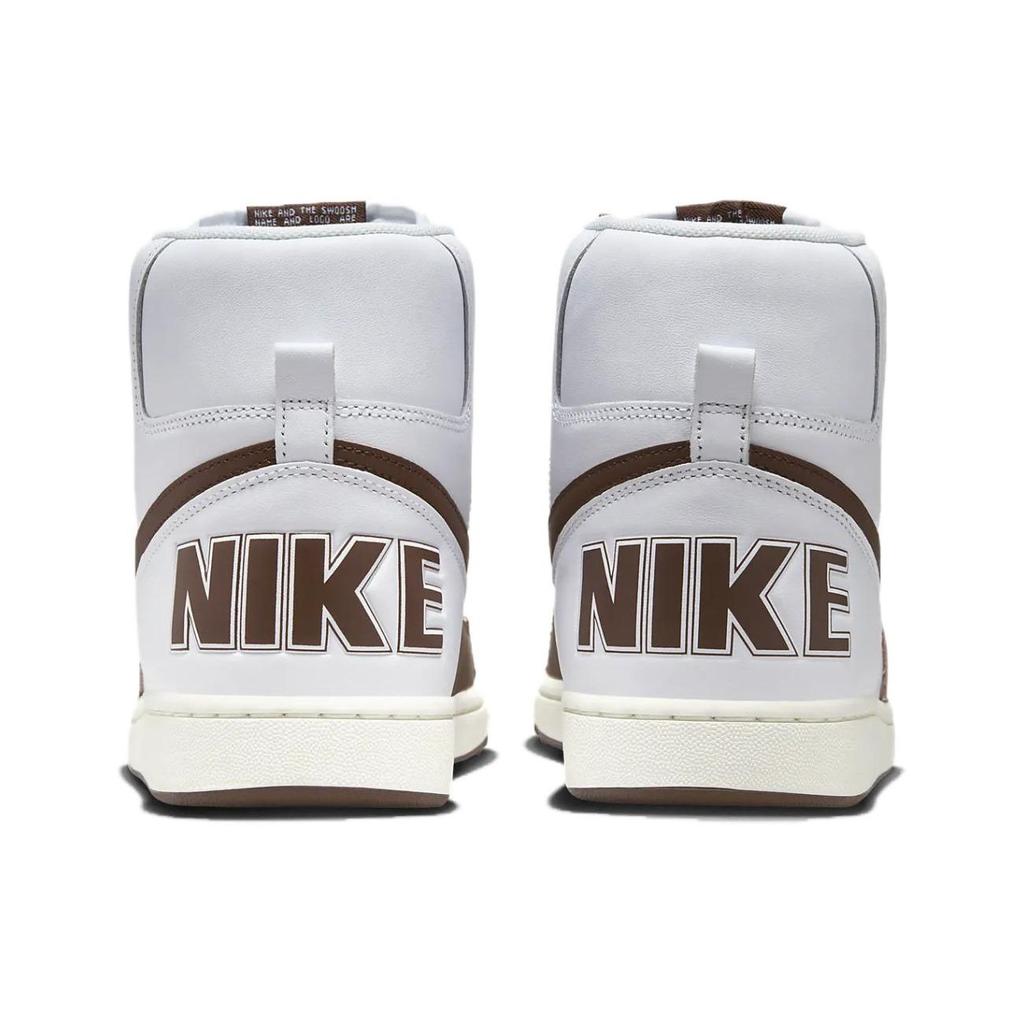 Nike Мужские кроссовки Terminator High Cacao Wow коричнево-белые с парусом FJ4199-100