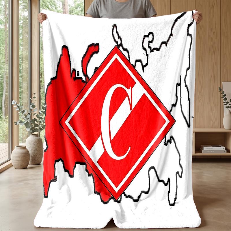 Spartak Moscow Theme blanket Soft Flannel Fleece Blanket Warm Lightweight Throw Blanket for Home Sofa Bed