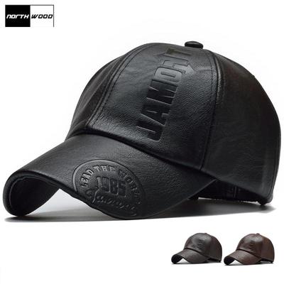 Кожаная бейсбольная кепка для мужчин