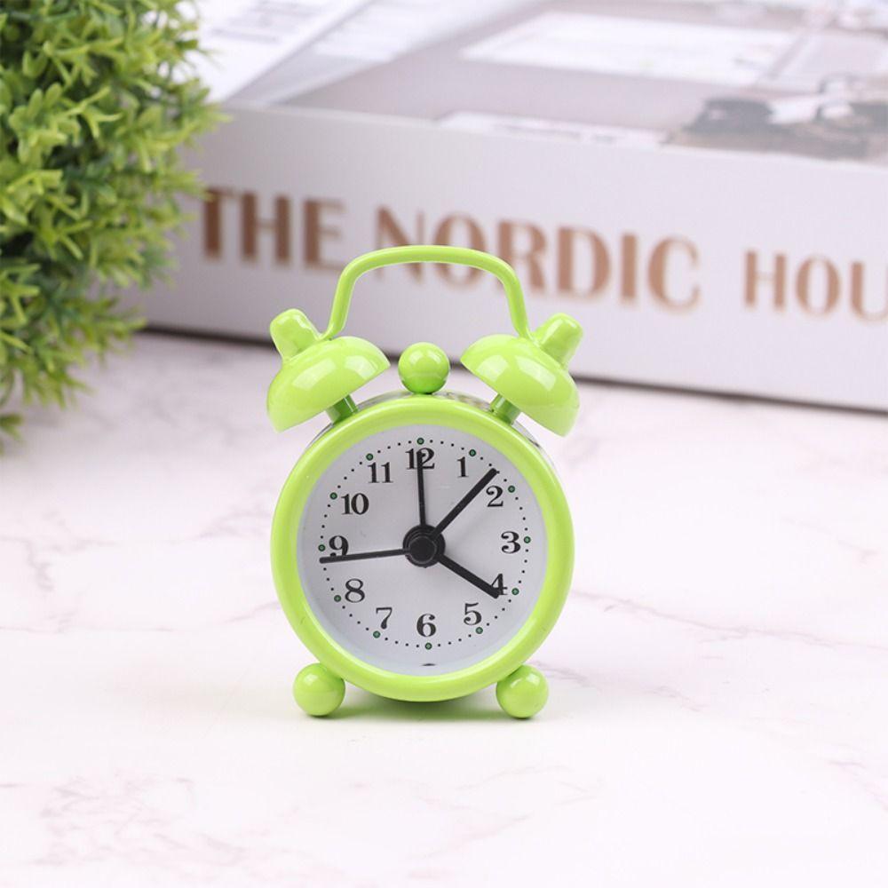 Простой мини-будильник Бесшумные маленькие настольные часы Многофункциональный прикроватный будильник Прикроватный